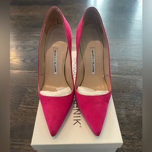 Manolo Blahnik BB 115mm in Fuchsia - Size 35.5 - Custom